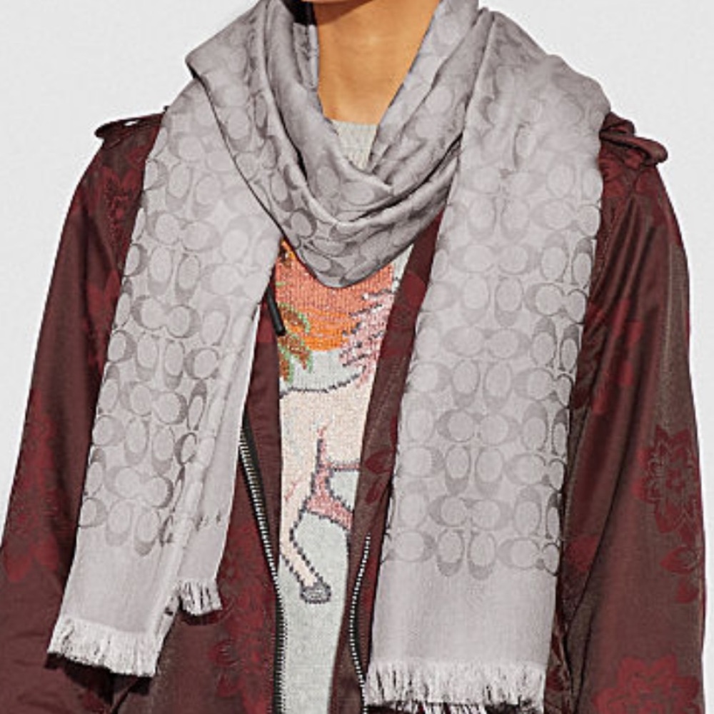 COACH signature scarf